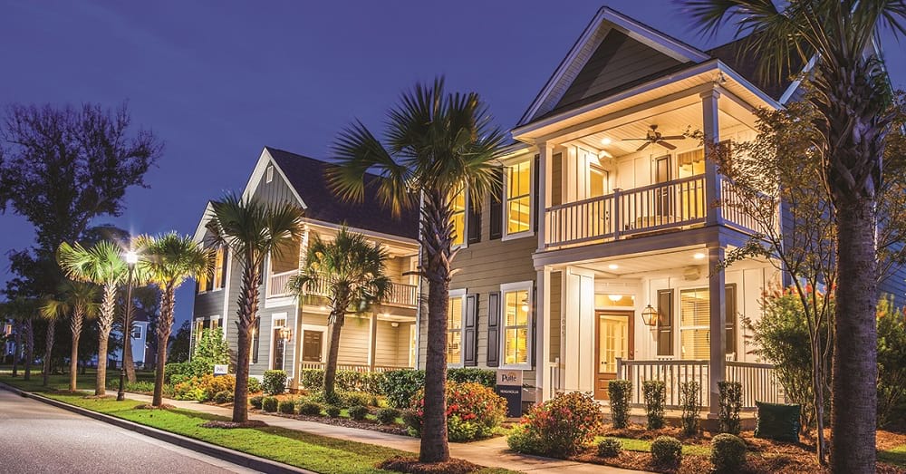 Streetscape of the Pulte at EssexCarolinaBay