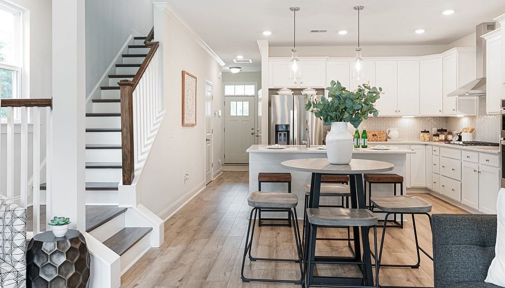 Downstairs at CooperRiverTownes by DRBHomes