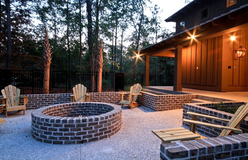 Firepit at EssexCarolinaBay by Pulte