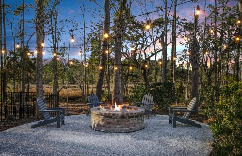 Firepit at MalindBluff by Pulte