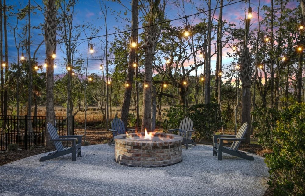 Firepit at MarshsideTowns by Pulte