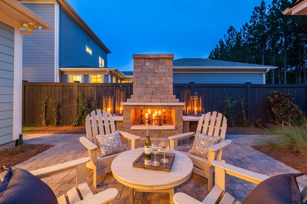 Firepit at Nexton by Pulte