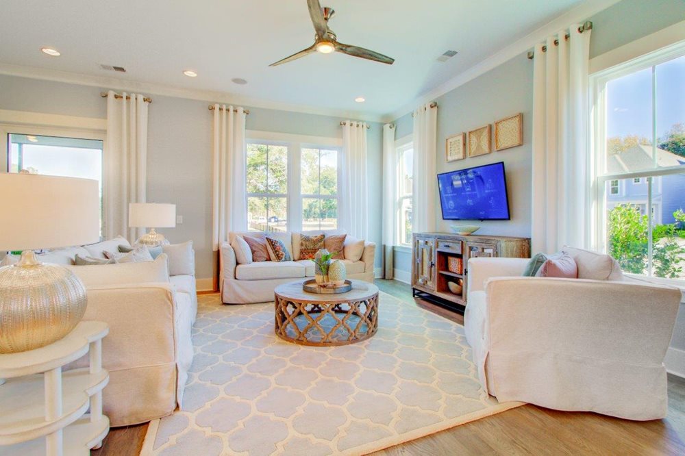 LivingRoom at WalkBlufftonSquare by Pulte