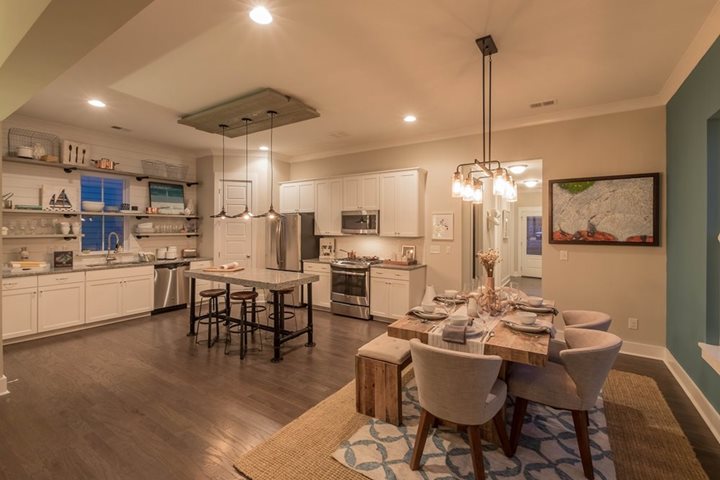 new home kitchen open layout