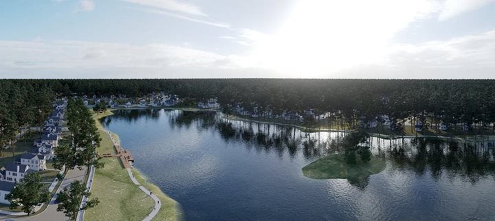 Carolina Park Bolden Lake Aerial Mt Pleasant SC