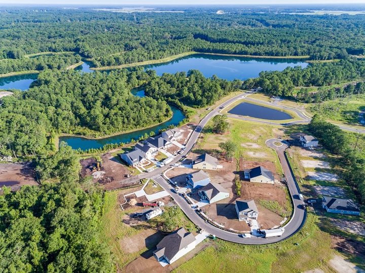 Saint Johns Lake Aerial View Johns Island SC Lennar