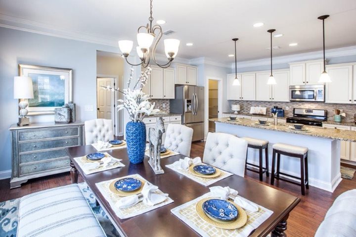 beazer homes charleston dining area and kitchen