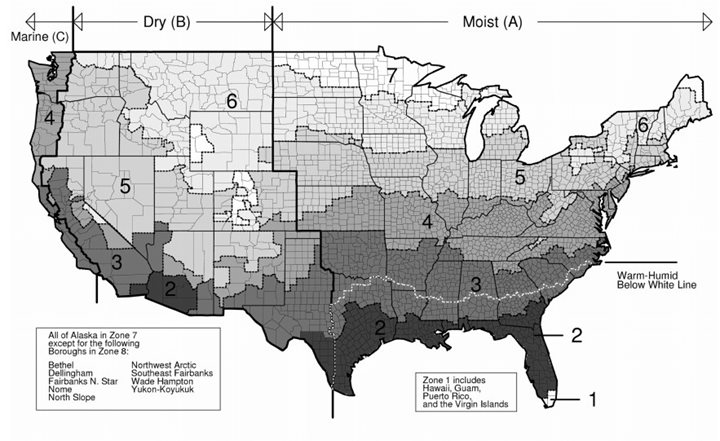 Building Code Climate Map