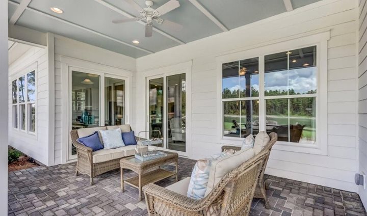 ravenna new home covered patio k hovnanian summerville sc