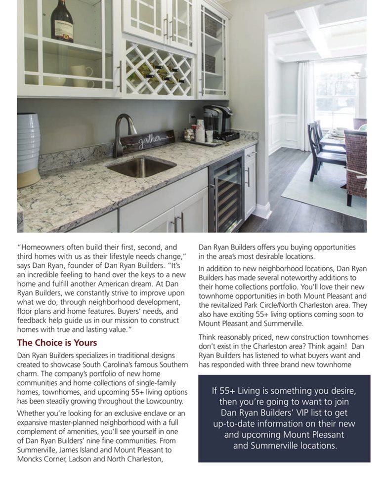 Dan Ryan New Homes Guide Cover Story March 2019 Page 2