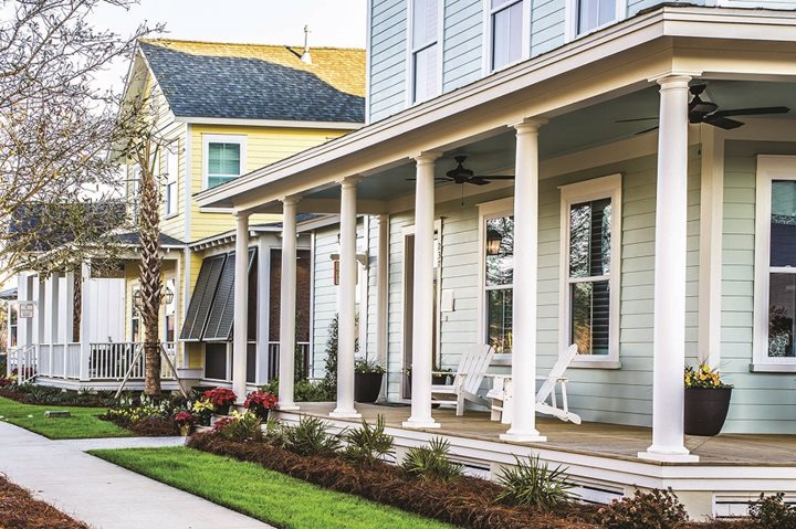 charleston new home front porch