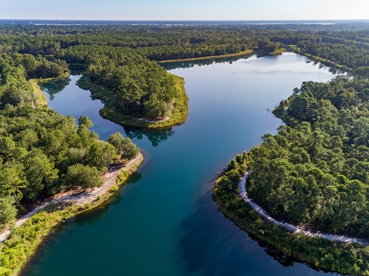 Saint Johns Lake Aerial View Johns Island SC