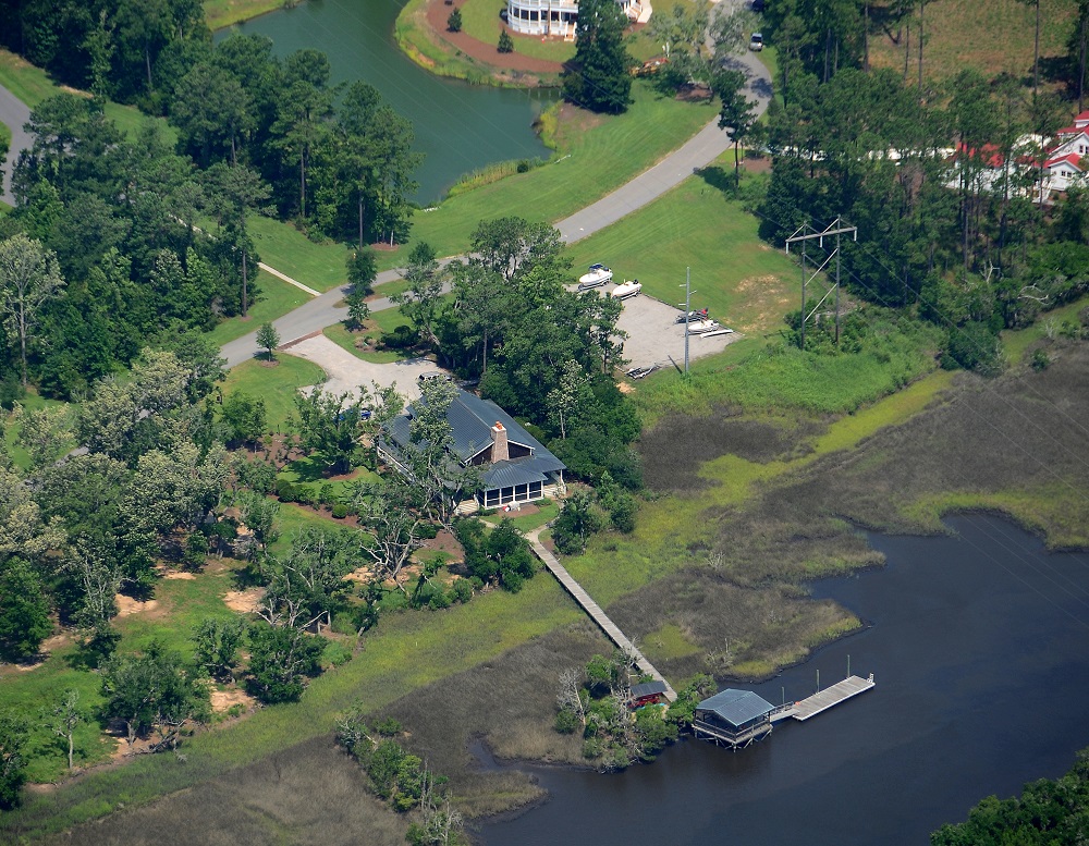 Poplar Grove Charleston SC Aerial Dock View