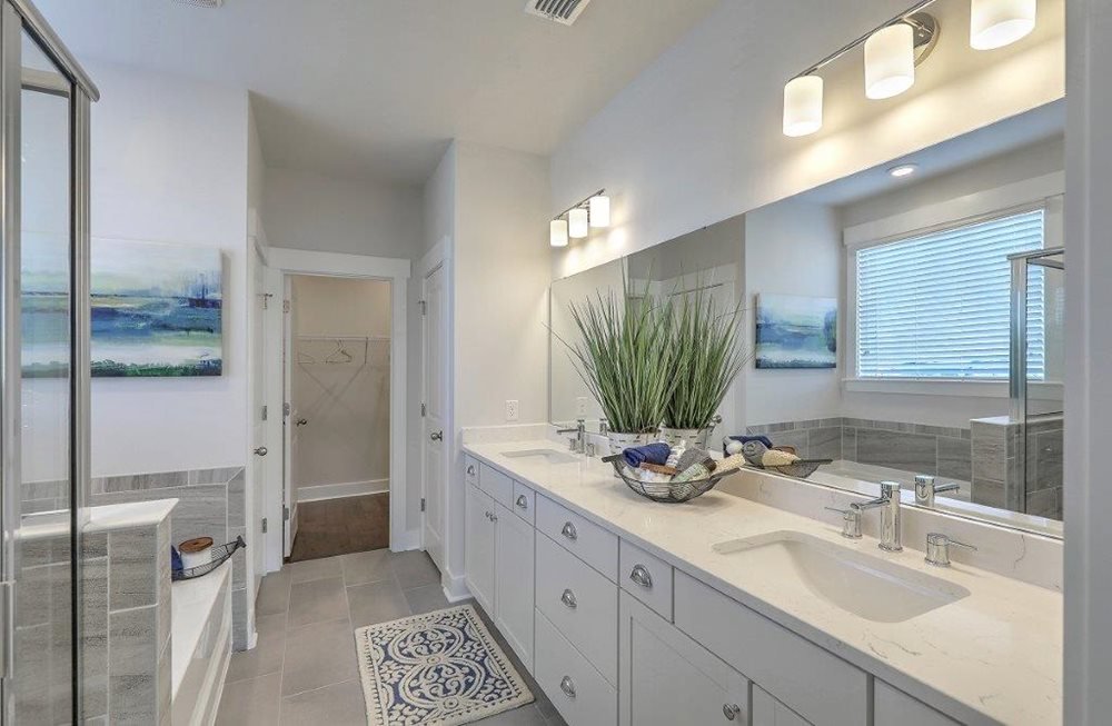 Jasmine Point Cane Bay Summerville Beazer New Home Master Bathroom