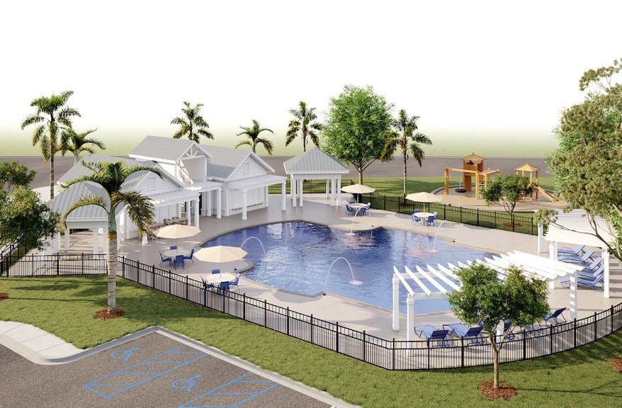 Jasmine Point Cane Bay Summerville Community Pool Rendering