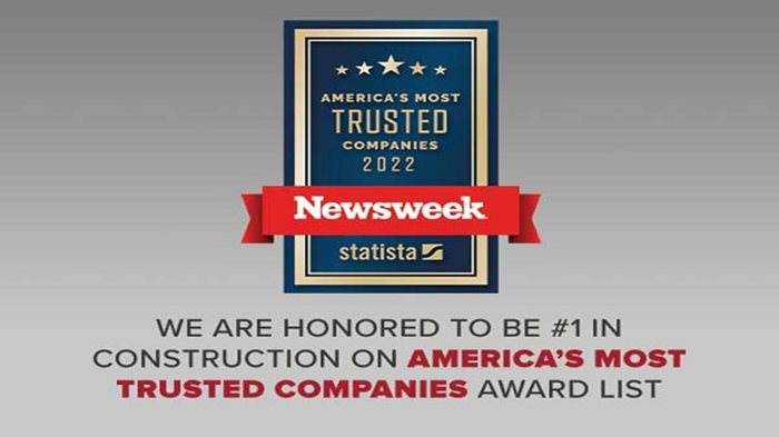 Beazer Newsweek Most Trusted Builder