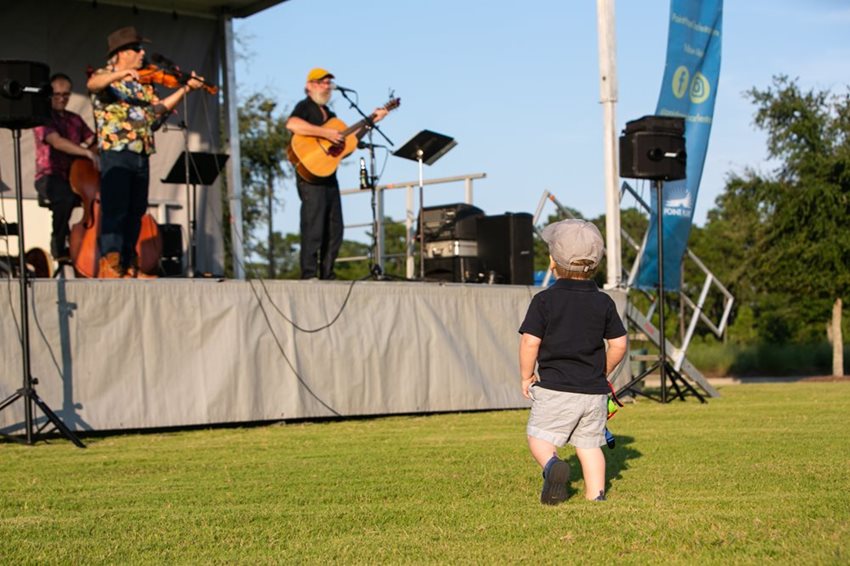 Point Hope Gathering on the Green Kid Watching Band