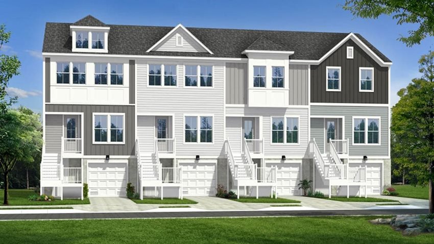 Cooper River Townes DRB Homes Fenwick Townhome Rendering