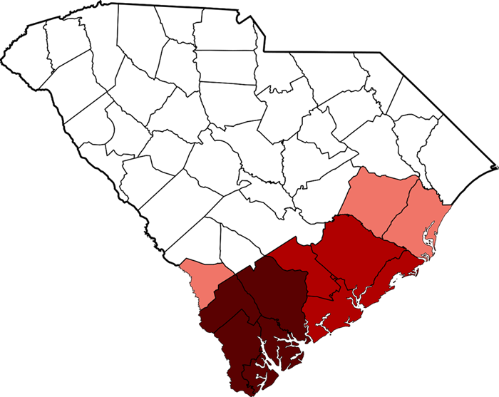 South Carolina Lowcountry Map