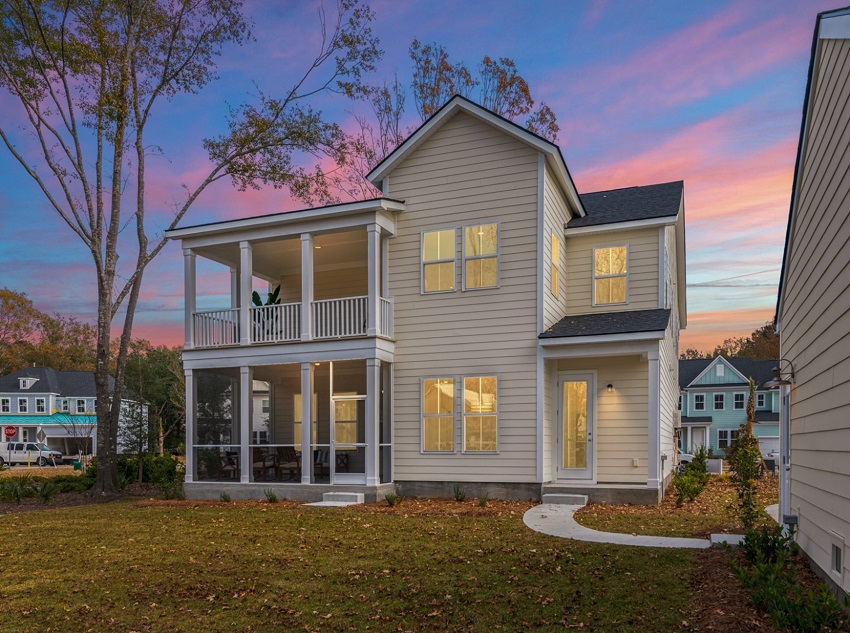 Double back porches DRB Homes Phillips Creek Mt Pleasant SC keeneland model