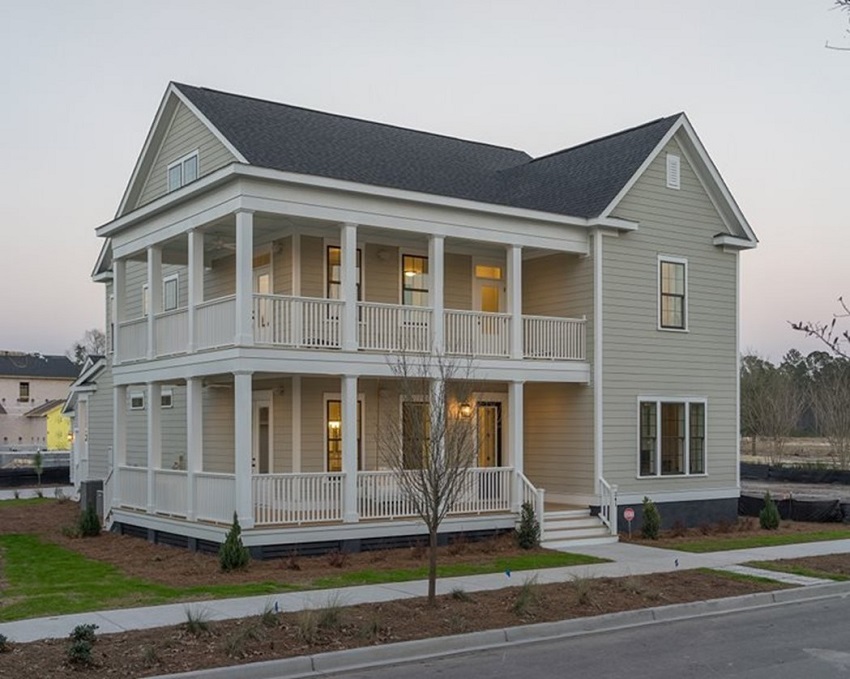 new home exterior DRB Homes summers corner summerville sc