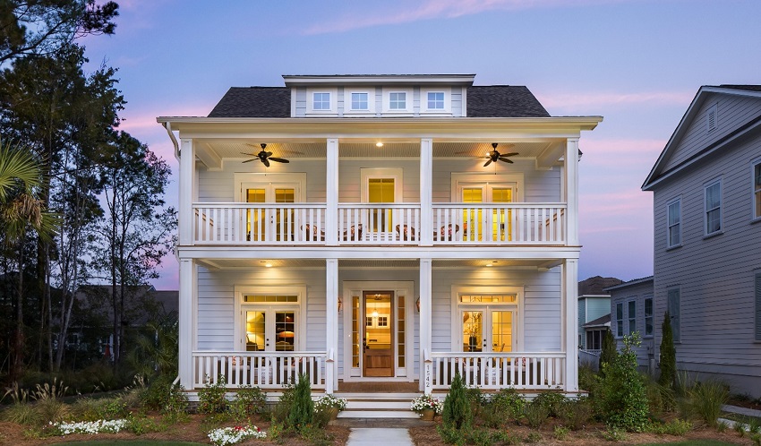 double porch Lennar Carolina Park exterior