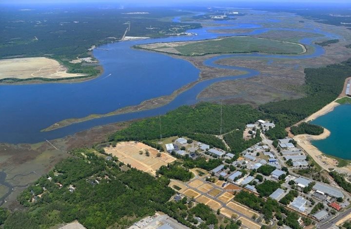 The Marshes Cooper River Beazer Charleston SC Aerial