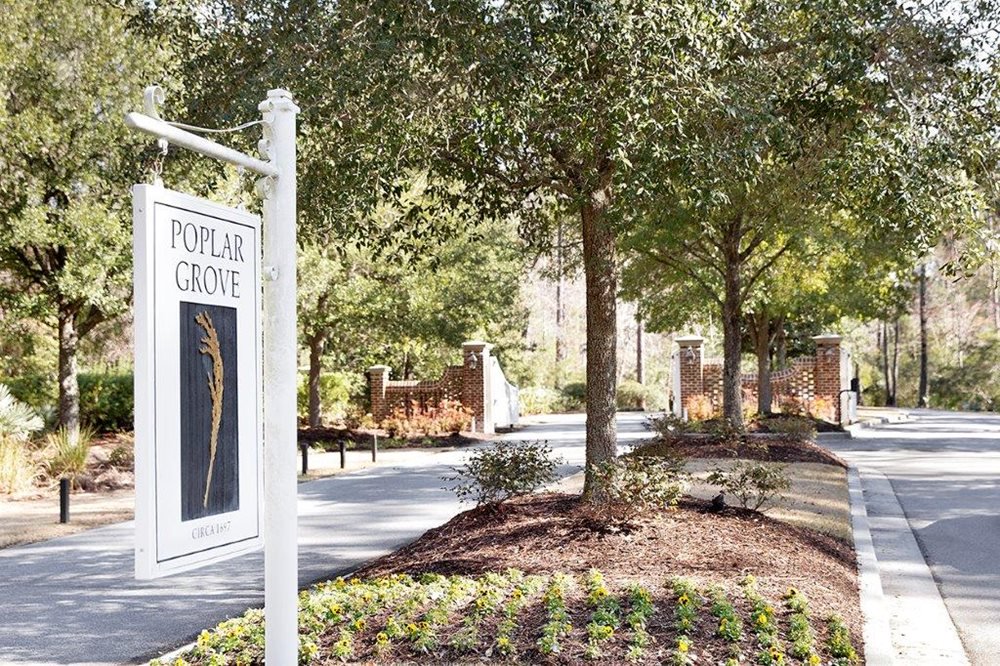 Poplar Grove Charleston SC Entrance Sign