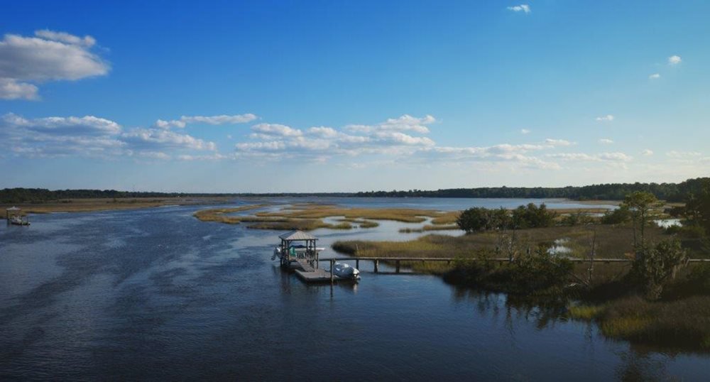 Poplar Grove Charleston SC Aerial Marshes