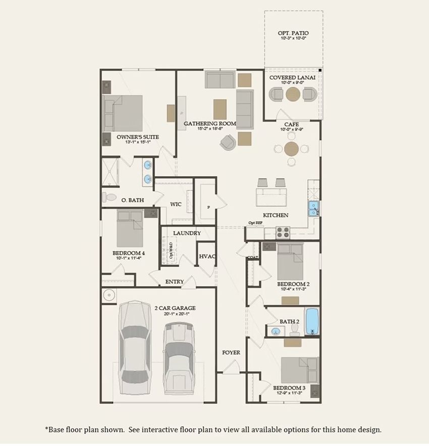 Centex Bradford Pointe Ibis Floorplan