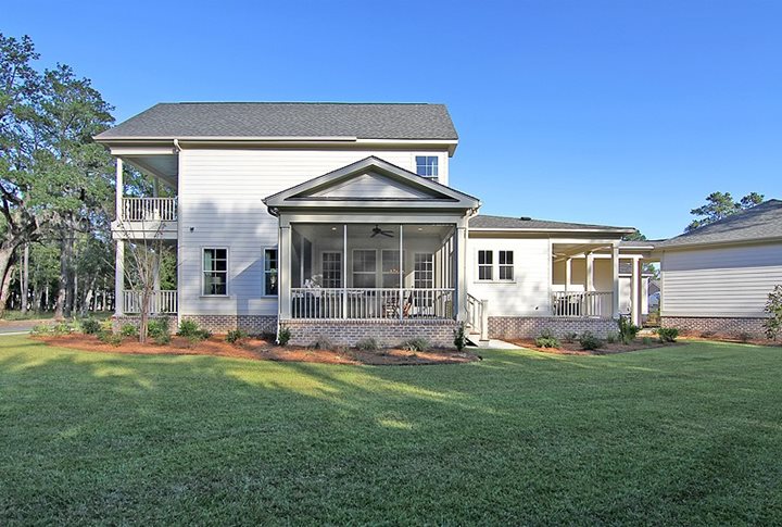 Poplar Grove New Home Back Exterior Southeastern Hollywood SC