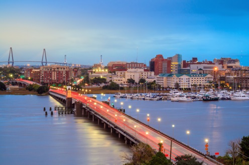 Charleston SC Aerial Skyline