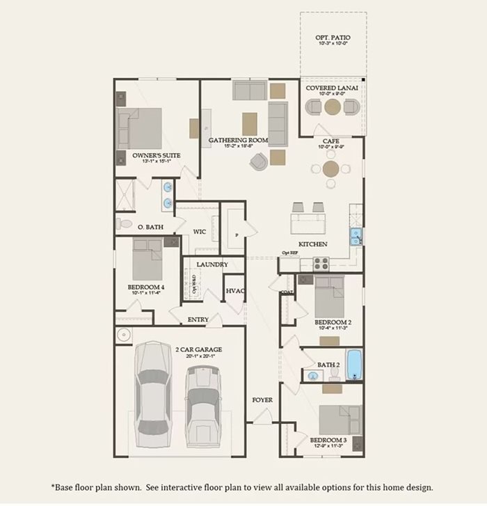 Ibis New Home Floorplan by Centex - Bradford Pointe