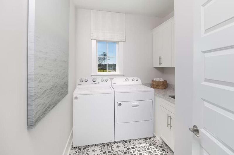 Chesapeake New Home Laundry Room by John Wieland Homes - Wando Village