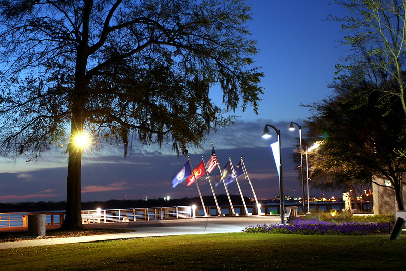 Riverfront Park Flags North Charleston SC