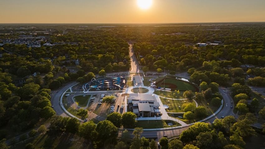 Park Circle North Charleston Sunset Aerial