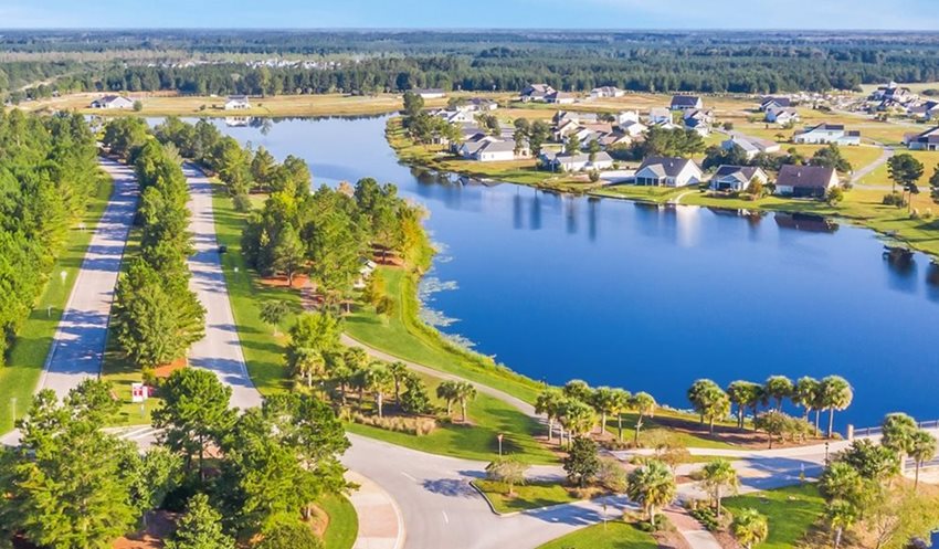 The Preserve Lennar - Hardeeville SC New Homes - Aerial Pond View