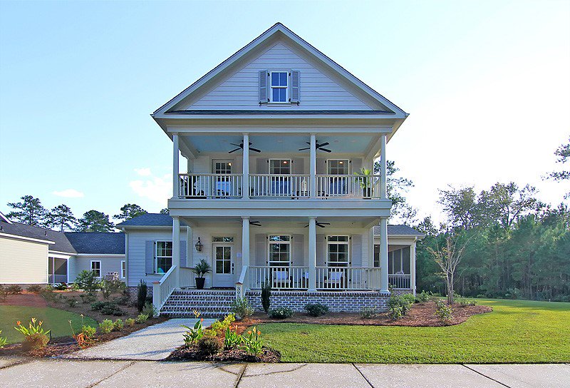 Poplar Grove Southeastern Family Homes Model Home Exterior Charleston SC