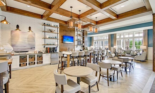 K Hovnanian Four Seasons at Lakes of Cane Bay Summerville Clubhouse Interior