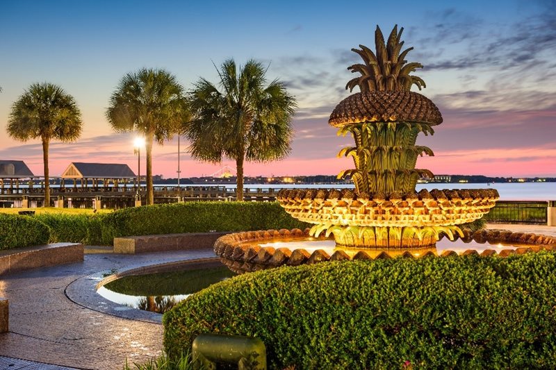 Charleston SC Pineapple Fountain