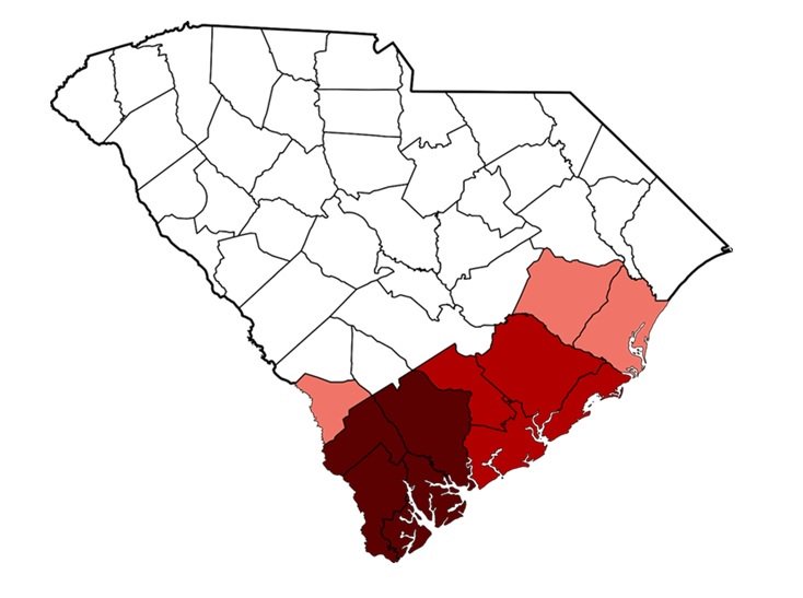 South Carolina Lowcountry Map