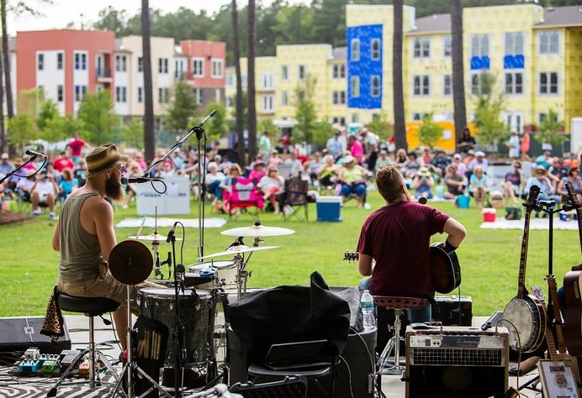 Nexton Bluegrass Brunch Band on Stage Summerville SC