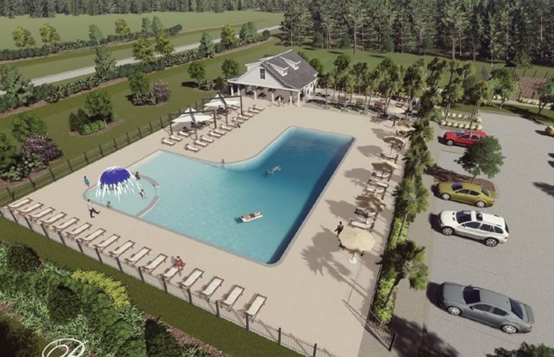 Bradford Pointe Centex Community Pool Rendering