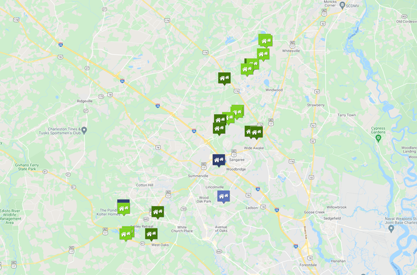 Summerville Neighborhood Map