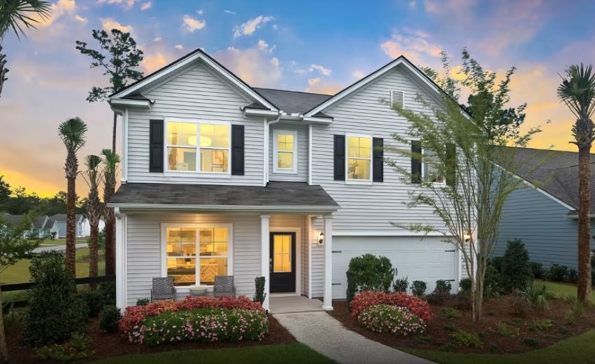 Sea Island Preserve Pulte Hampton Model Exterior on Johns Island SC