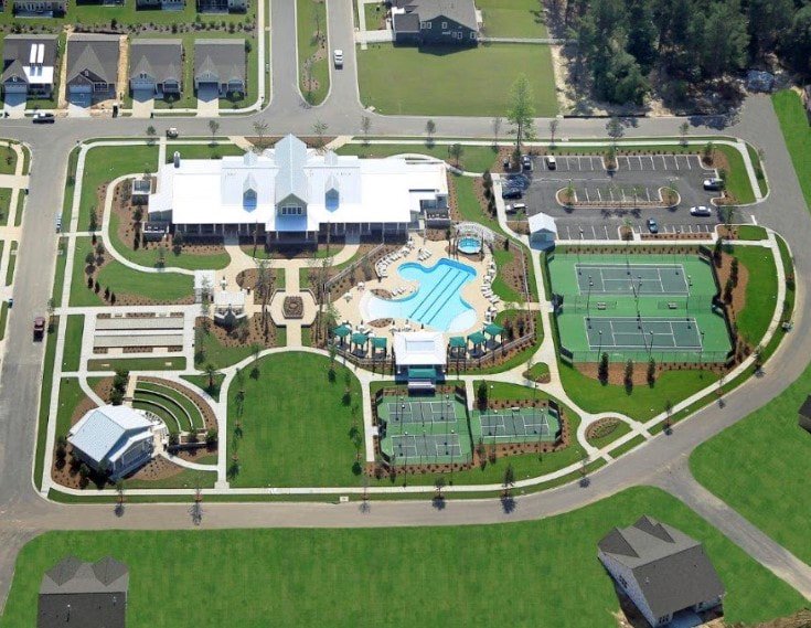 Cresswind Charleston Kolte Amenity Center Aerial