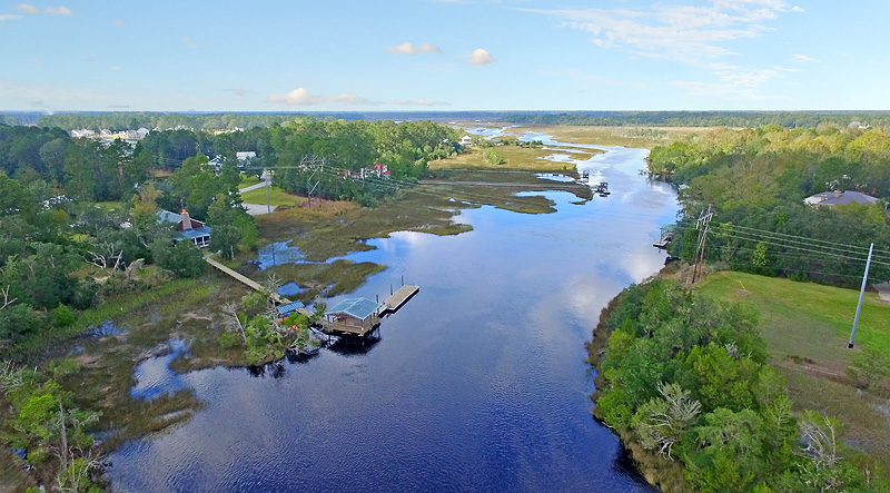 Poplar Grove Charleston SC Aerial Marshview