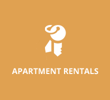 Apartment Rentals Orange Button