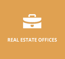Real Estate Offices Orange Button