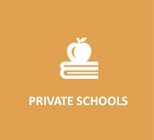 Private Schools Orange Button